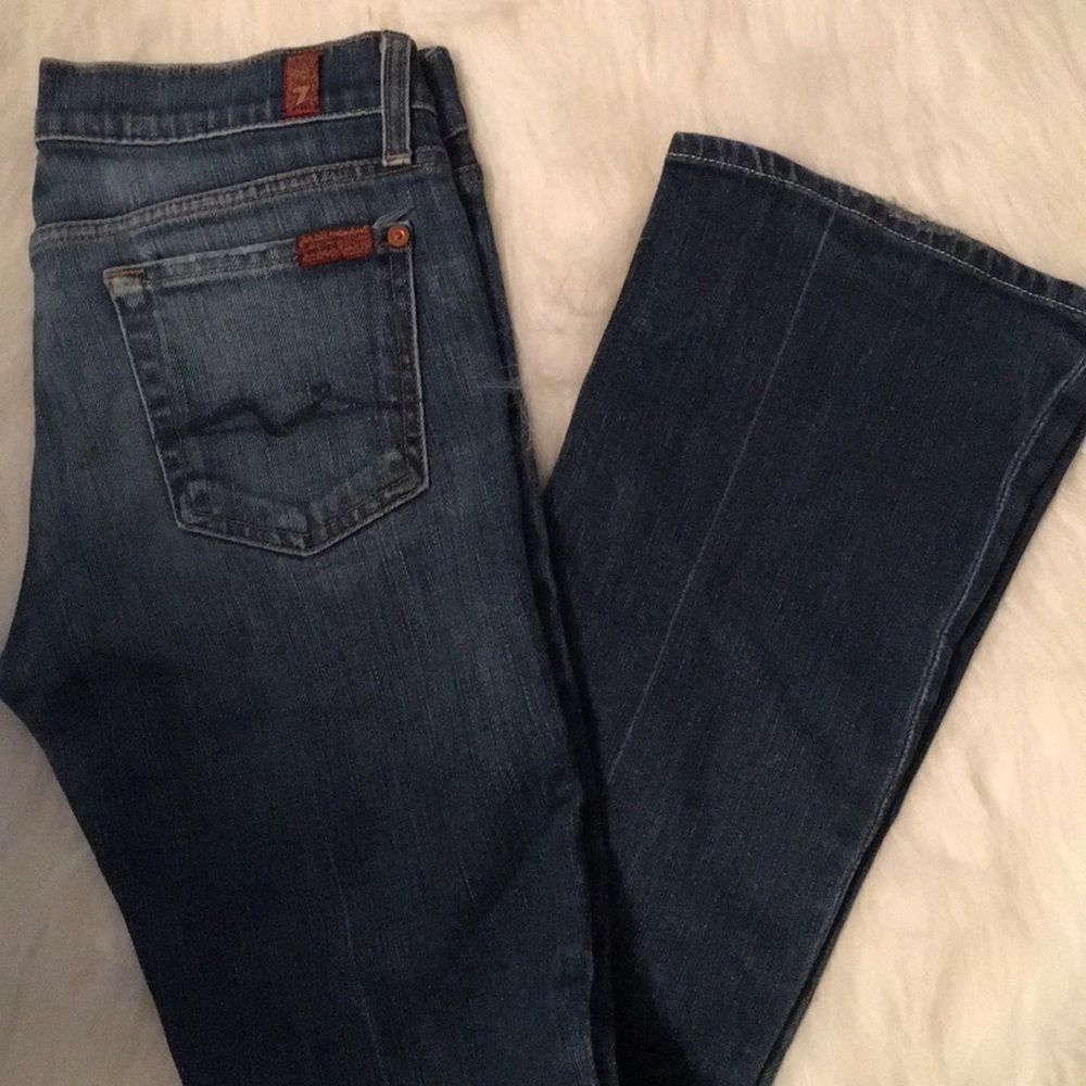 7 for all mankind boot cut legs jean - size 25
